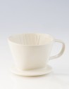 Cono dripper  2-4 tazas cerámico blanco